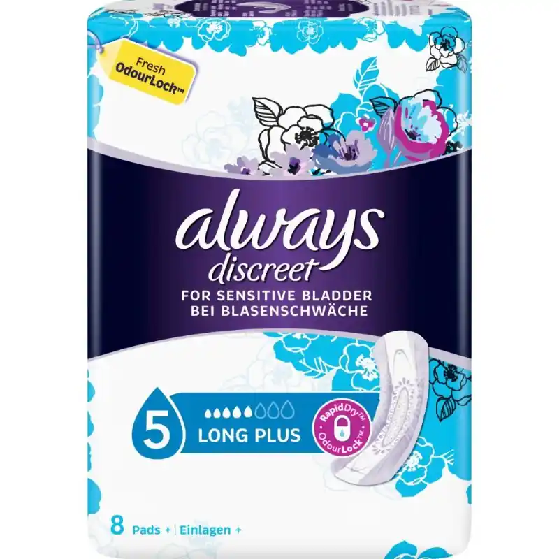 ALWAYS DISCREET 8KPL LONG PLUS Flash-Tarjous