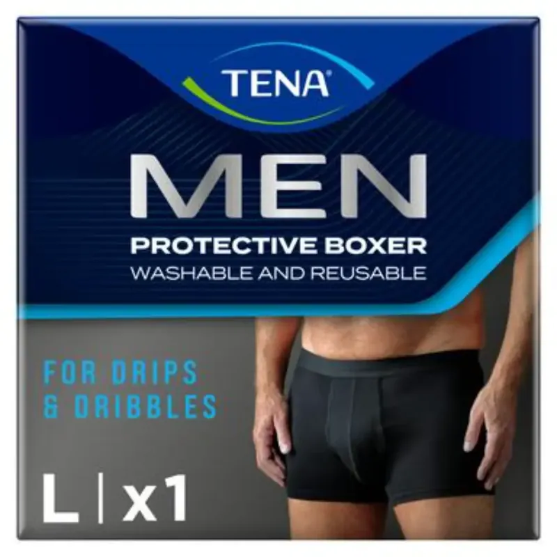 TENA MEN PROT BOXER BLACK L Halpa