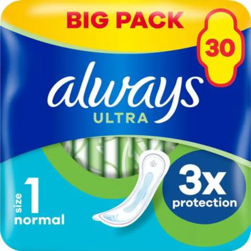 Alennettu Hinta ALWAYS ULTRA NORMAL S1 SÄÄSTÖPAKKAUS 30KPL