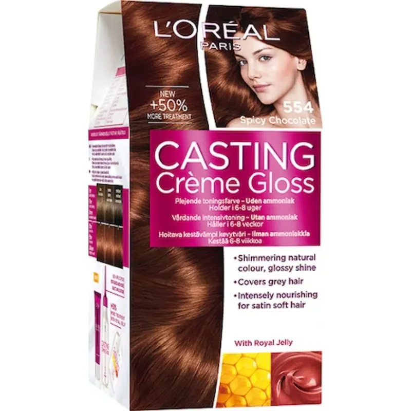 Edullinen CASTING CREME GLOSS 554 SPICY CHOCOLATE