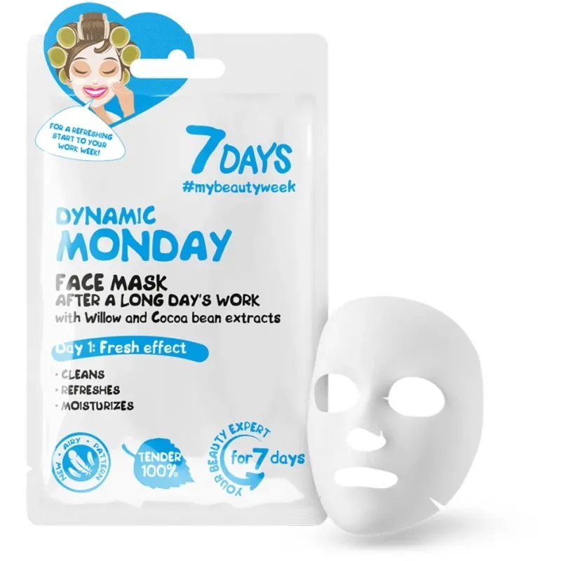 7 Days kasvonaamio Dynamic Monday 28G Halpa Hinta
