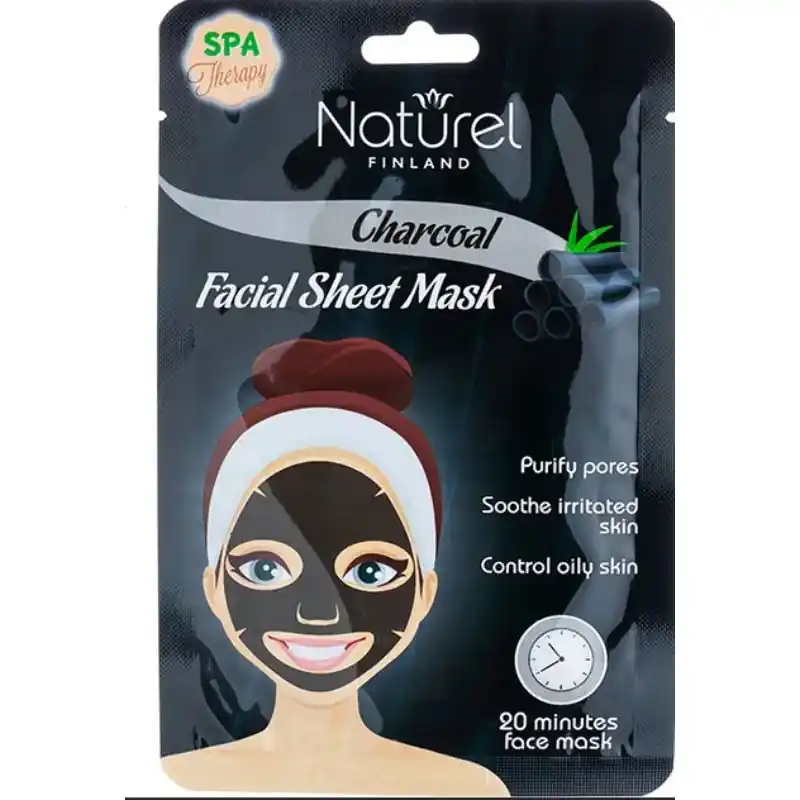 Tilaa Nyt NATUREL KANGAS KASVONAAMIO CHARCOAL