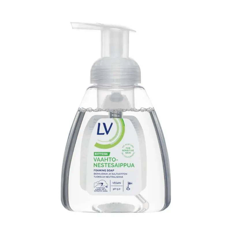 Viikonlopputarjous LV 300 ML VAAHTONESTESAIPPUA KÄSILLE