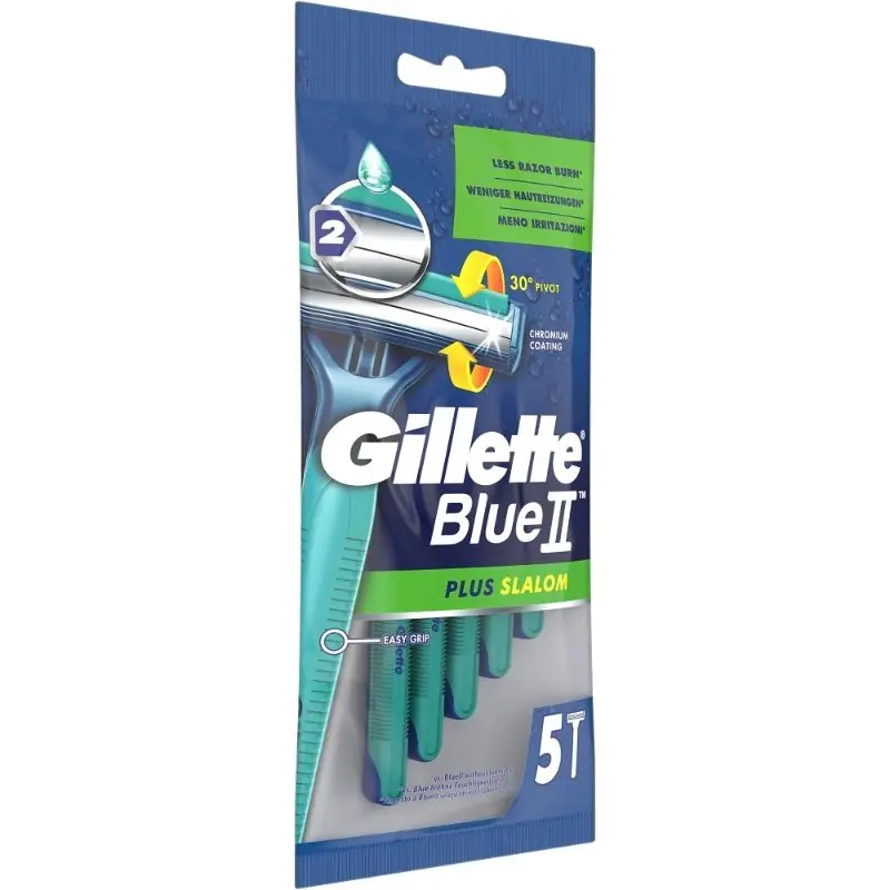 GILLETTE BLUE 2 PLUS SLALOM 5KPL Rajoitettu Tarjous