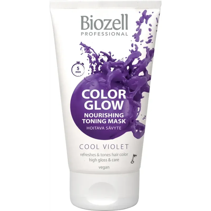 Alennettu Hinta BIOZELL COLOR GLOW COOL VIOLET SÄVYTENAAMIO 150ML