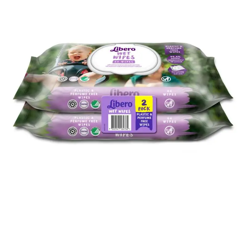 LIBERO WET WIPES 2-PACK 128 KPL Poisto
