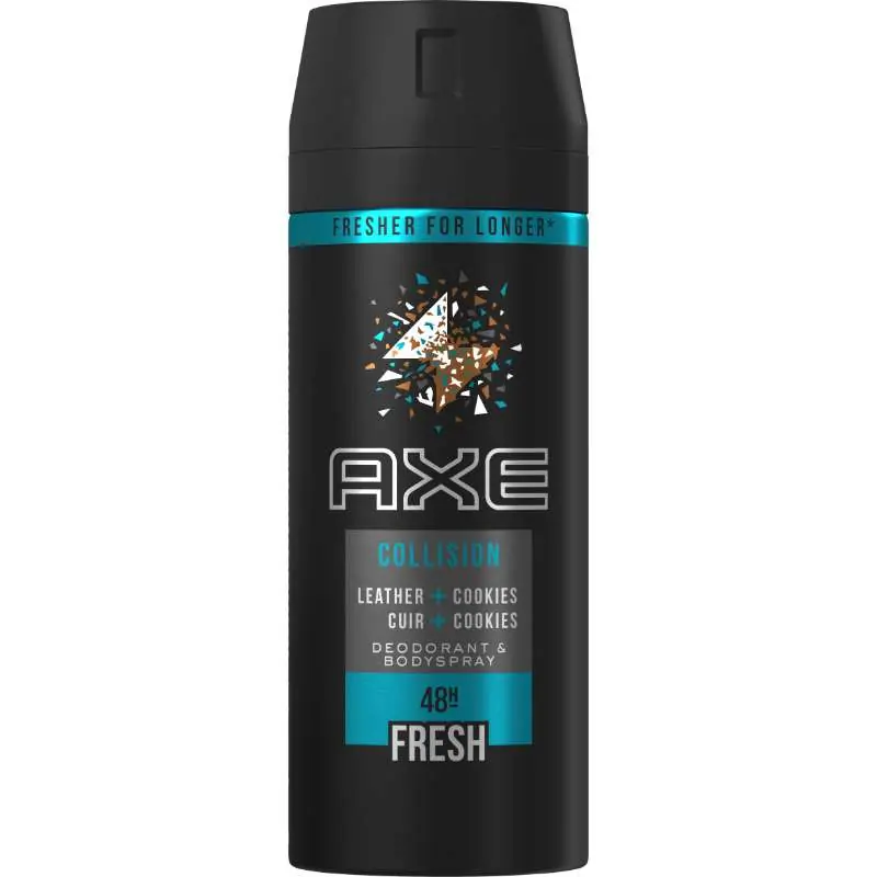 Poisto AXE COLLISION LEATHER & COOKIES MEN BODYSPRAY 150 ML