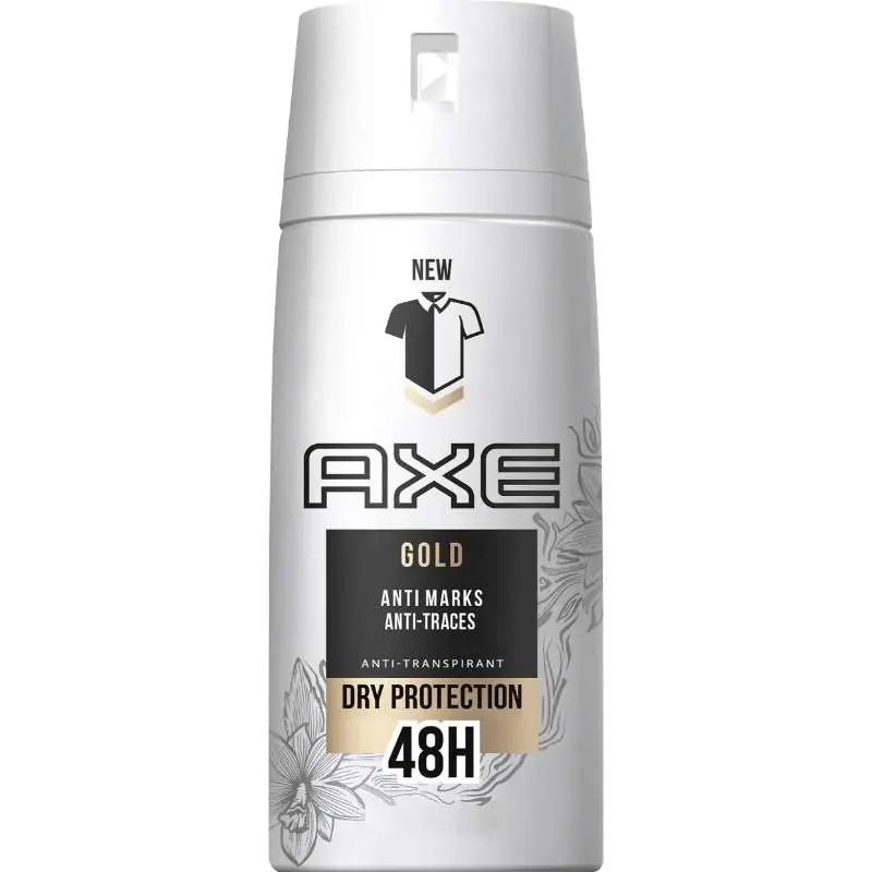 Loppuunmyynti AXE 150 ML GOLD ANTIPERSPIRANTTI SPRAY