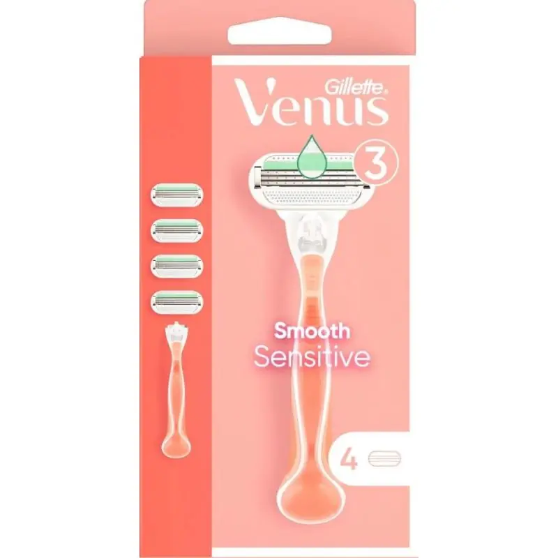 VENUS SMOOTH SENSITIVE +4TERÄÄ Loppuunmyynti