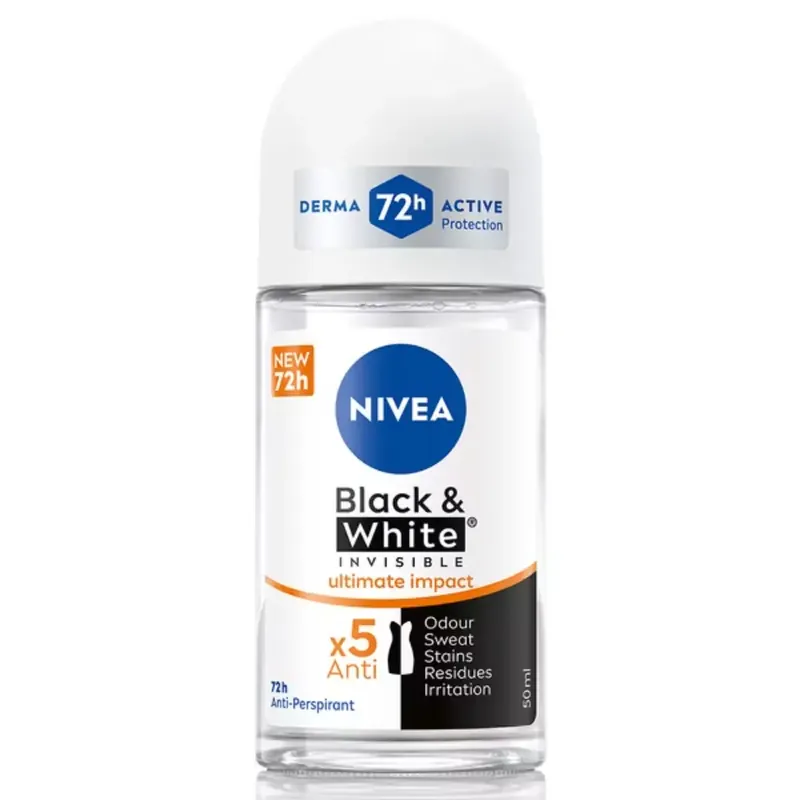 Poisto NIVEA BLACK&WHITE INVISIBLE ULTIMATEPROTECTDEOROLL-ON ANTIPERSPIRANTTI50ML