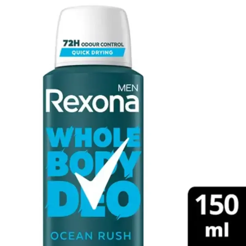 Ajankohtainen REXONA MEN WHOLE BODY SPRAY OCEAN 150ML