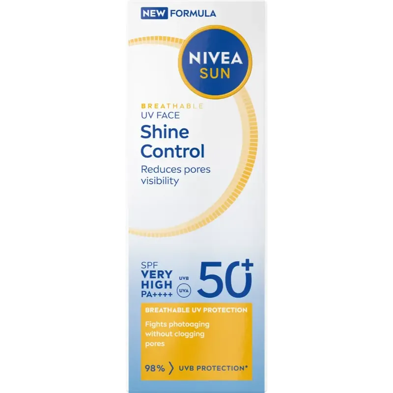 Vain Tänään NIVEA SUN UV FACESHINE CONTROL SK5O+AURINKOVOIDE40ML