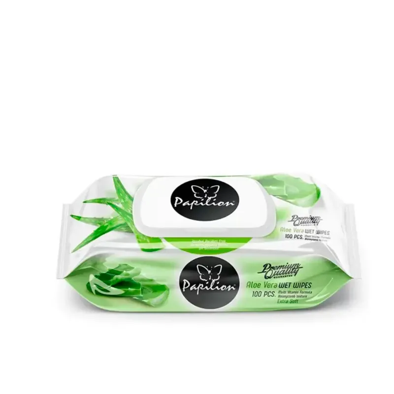 Kampanjahinta PAPILION ISO KOSTEUSPYYHE 100KPL ALOE VERA