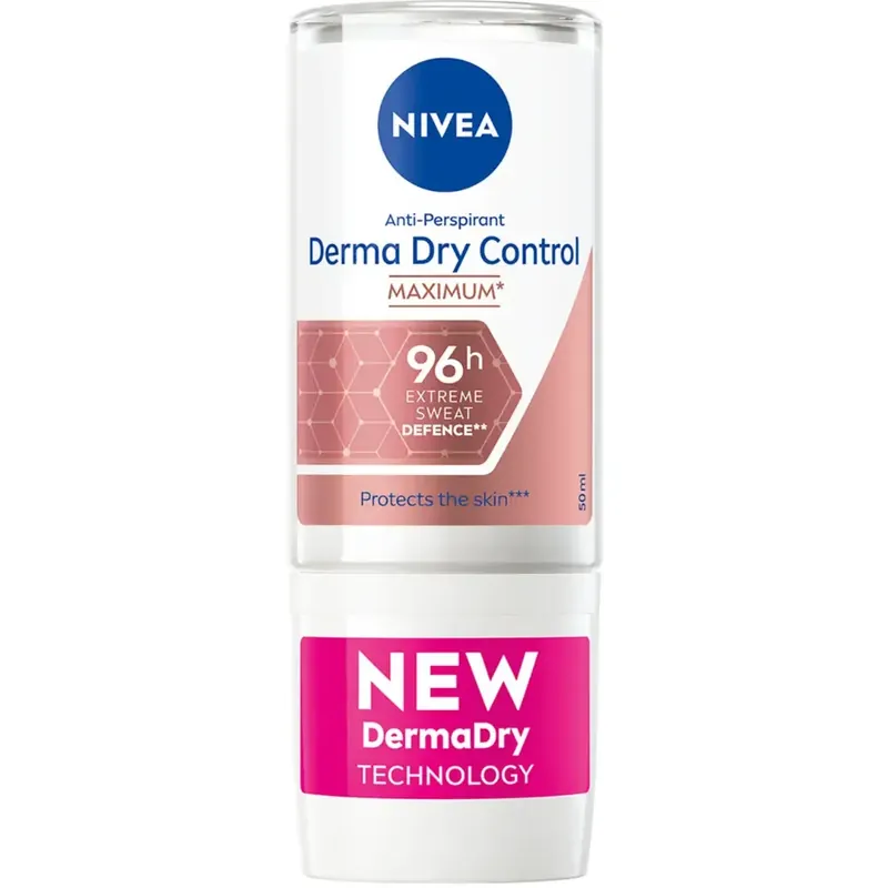 NIVEA DEODORANTTI ROLL-ON 50ML DERMA DRY CONTROL Osta Nyt
