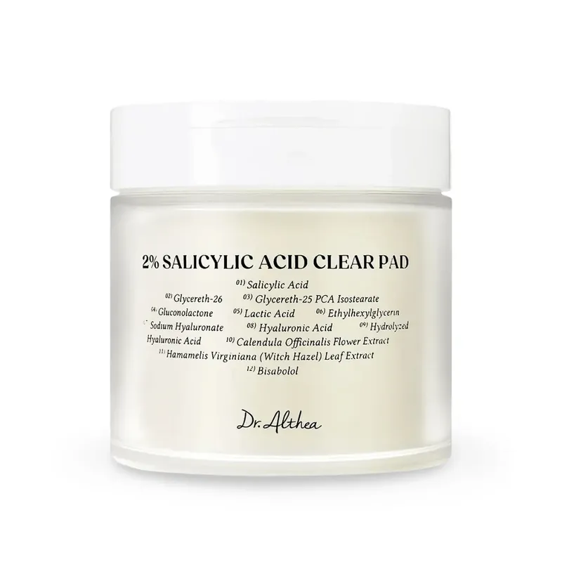 Vain Rajoitetun Ajan DR. ALTHEA 2% Salicylic Acid Clear Pad kasvovesilaput