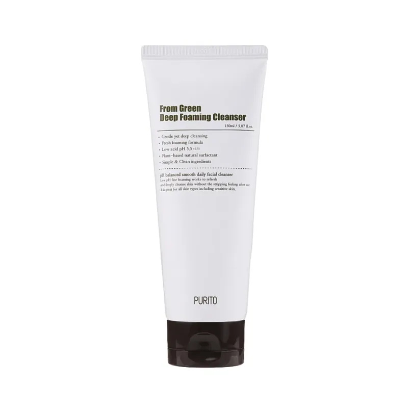 Suosittu PURITO SEOUL From Green Deep Foaming Cleanser kasvojen puhdistusaine