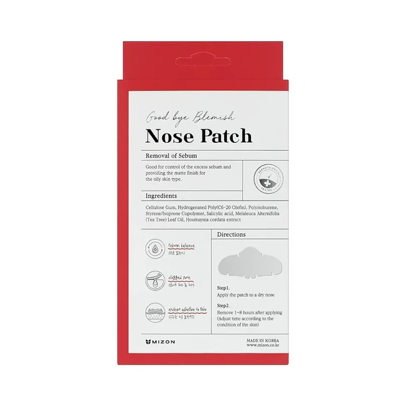 Pakollinen (Must-Have) MIZON Good Bye Blemish Nose Pack puhdistavat nenälaastarit