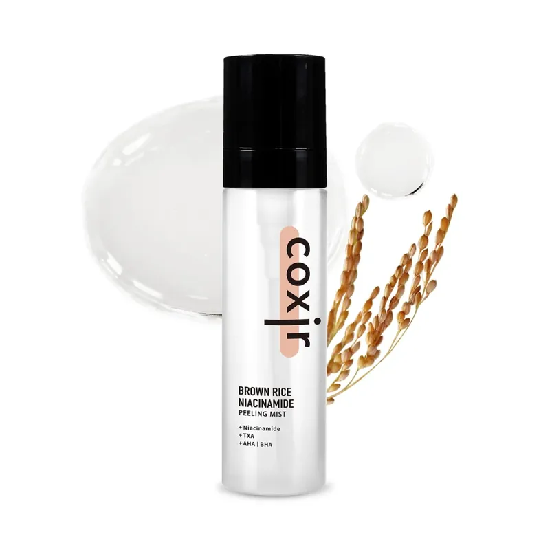Suoraan Valmistajalta COXIR Brown Rice Niacinamide Peeling Mist kuoriva kasvosuihke