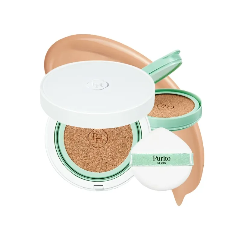 Päivän Tarjous PURITO SEOUL Wonder Releaf Centella BB Cushion Set cushion-meikkivoide