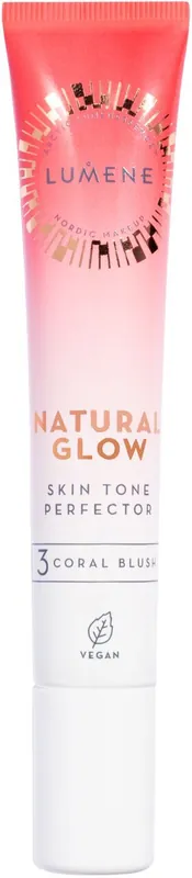 Suosittu Lumene Natural Glow Ihon sävyn heleyttäjä 3 Coral Blush 20 ml