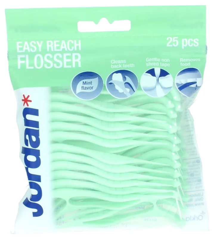 Edullinen Easy Reach Flosser hammaslankain 25kpl