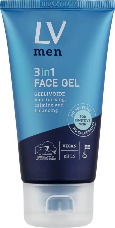 LV 75ml Men 3in1 Face gel geelivoide Kampanjahinta