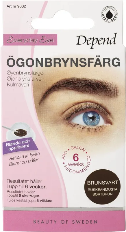 Vain Tänään Depend kulmaväri ruskeanmusta 9002