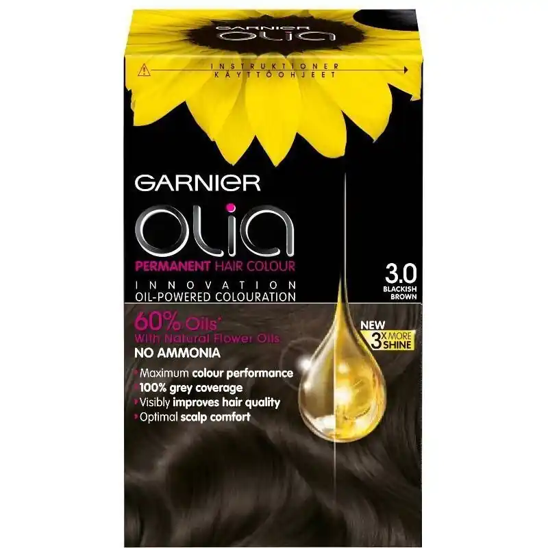 Päivän Tarjous Garnier Olia 3.0 Soft Black kestoväri 174ml
