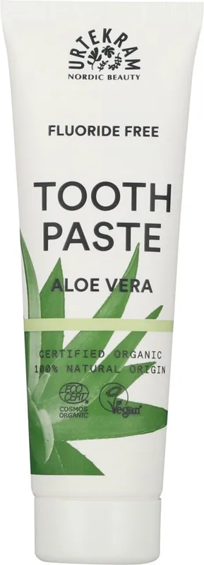 Turvallinen Maksu Urtekram luomu Aloe vera hammastahna fluoriton 75ml
