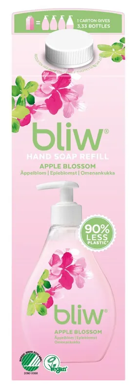 Tukkuhinta Bliw Omenankukka käsisaippua täyttöpakkaus 1000ml